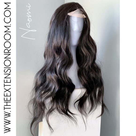 NEW Long Black Synthetic Lace Front Wig - Picture 1 of 4